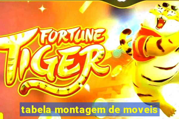 tabela montagem de moveis